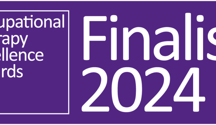 The logo for the Occupational Therapy Awards 2024 as a finalist