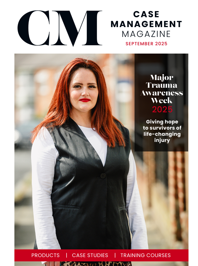 Photo of the front page of the article on the Value of Showering in Case Management Magazine in September 2025