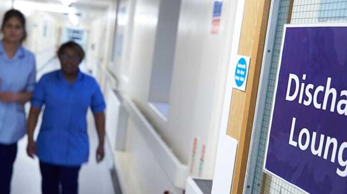 Photo illustrating Hospital Discharge which can be expediated with a WashPod